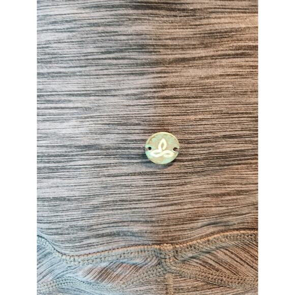 prAna Women’s Gray Yoga Leggings Large High Waist Crop Activewear Stretch - Picture 4 of 6